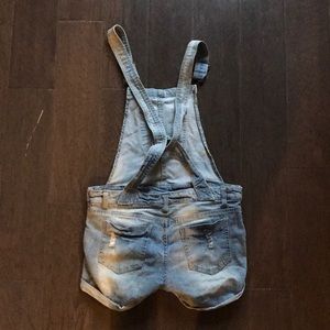Trendy denim overalls